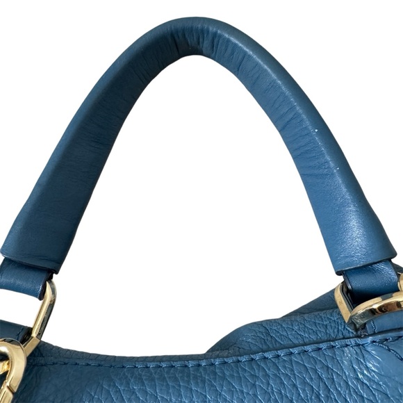 Michael Kors Blue Leather Viv Large Backpack - Picture 7 of 15